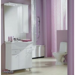 Шкаф-зеркало Акватон Майами-75, 75х110 см, правый, белый