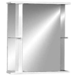 Шкаф-зеркало Домино Каскад-60, 61х70 см, правый, белый