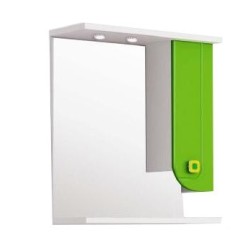 Шкаф-зеркало Corozo Луиджи-60, 60х81 см, зеленый