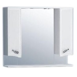 Шкаф-зеркало Corozo Симфония-105С, 105х81 см, белая