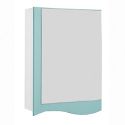 Шкаф-зеркало DEQER Бриз 50, 50х70 см, голубой