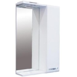 Шкаф-зеркало Sanita Вега-01, 51х82 см, белый