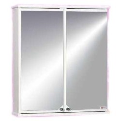 Шкаф-зеркало Домино Мираж-45, 46х70 см, белый