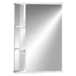 Шкаф-зеркало Домино Оазис-55, 55х70 см, правый, белый