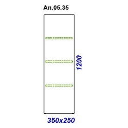 Шкаф-пенал подвесной Aqwella 5* Анкона An.05.35/BLK, 25х120 см, черный
