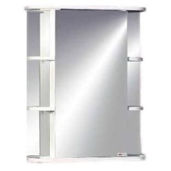 Шкаф-зеркало Домино Оазис 2-50, 55х70 см, правый, белый