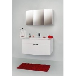 Зеркало Valente Inizio In1100 11, 110x57 см, белый