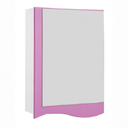 Шкаф-зеркало DEQER Бриз 50, 50х70 см, розовый