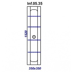 Шкаф-пенал Aqwella 5* Инфинити Inf.05.35/BLK, 35х152 см, черный